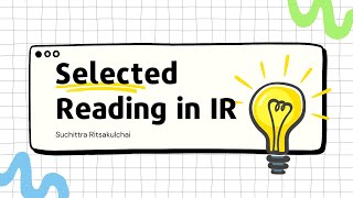 Selected reading in IR Chapter 1
