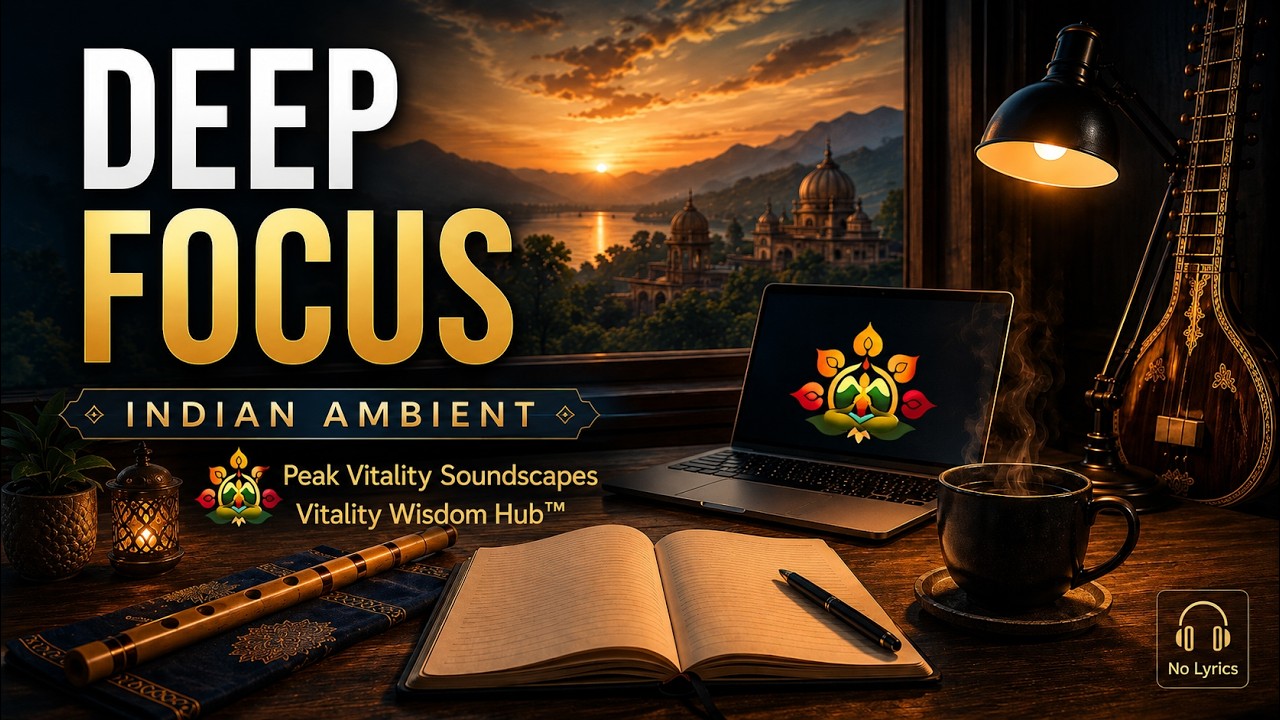 Deep Focus Music for Work | The Quiet Current — Indian Ambient, No Lyrics