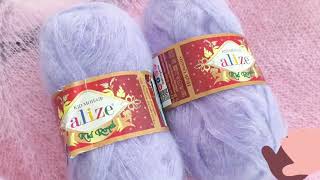 【a33a】ARGUE MOHAIR KNIT Agatha fuchsia sweater - Mohair sweater