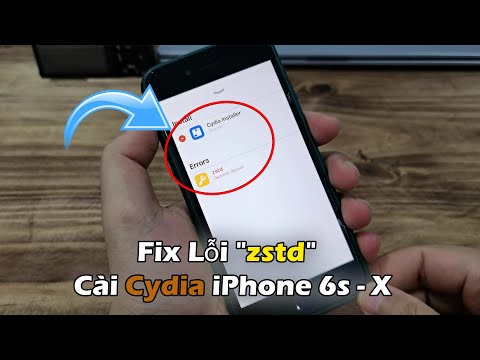 Hướng Dẫn Sửa Lỗi "zstd" Cài Đặt Cydia iPhone 6s - X / iOS 15.0 - iOS 16