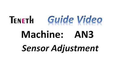 Teneth sheet cutter: sensor adjust