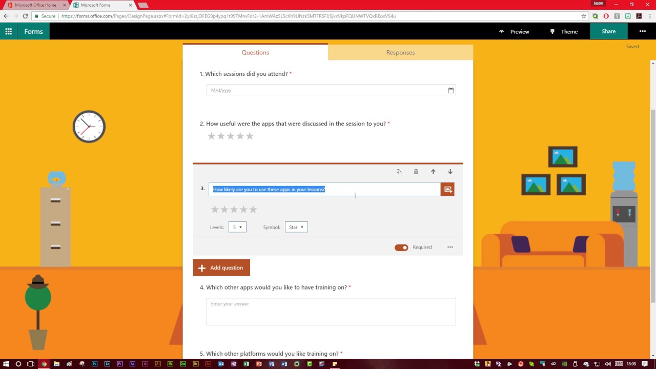 Screenshot: Microsoft Forms