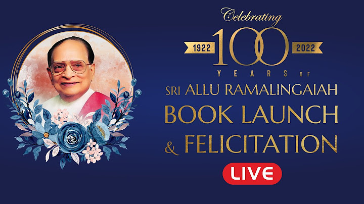 Celebrating 100 Years of Sri Allu Ramalingaiah LIVE | Book Launch & Felicitation | #AlluRG100