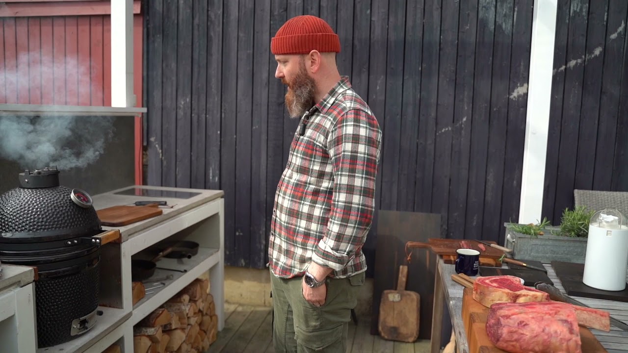 Grilla entrecote på vårt vis.