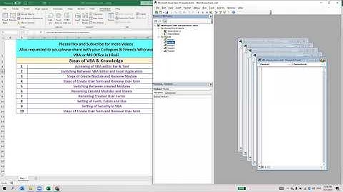 1.Day EXCEL VBA Introduction Hindi 2021