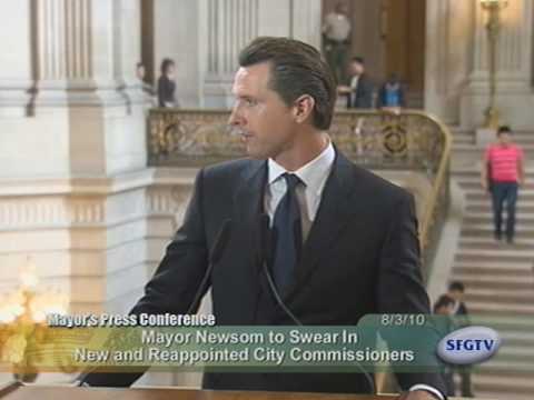 Mayor Newsom to swear in new and reappointed City ...