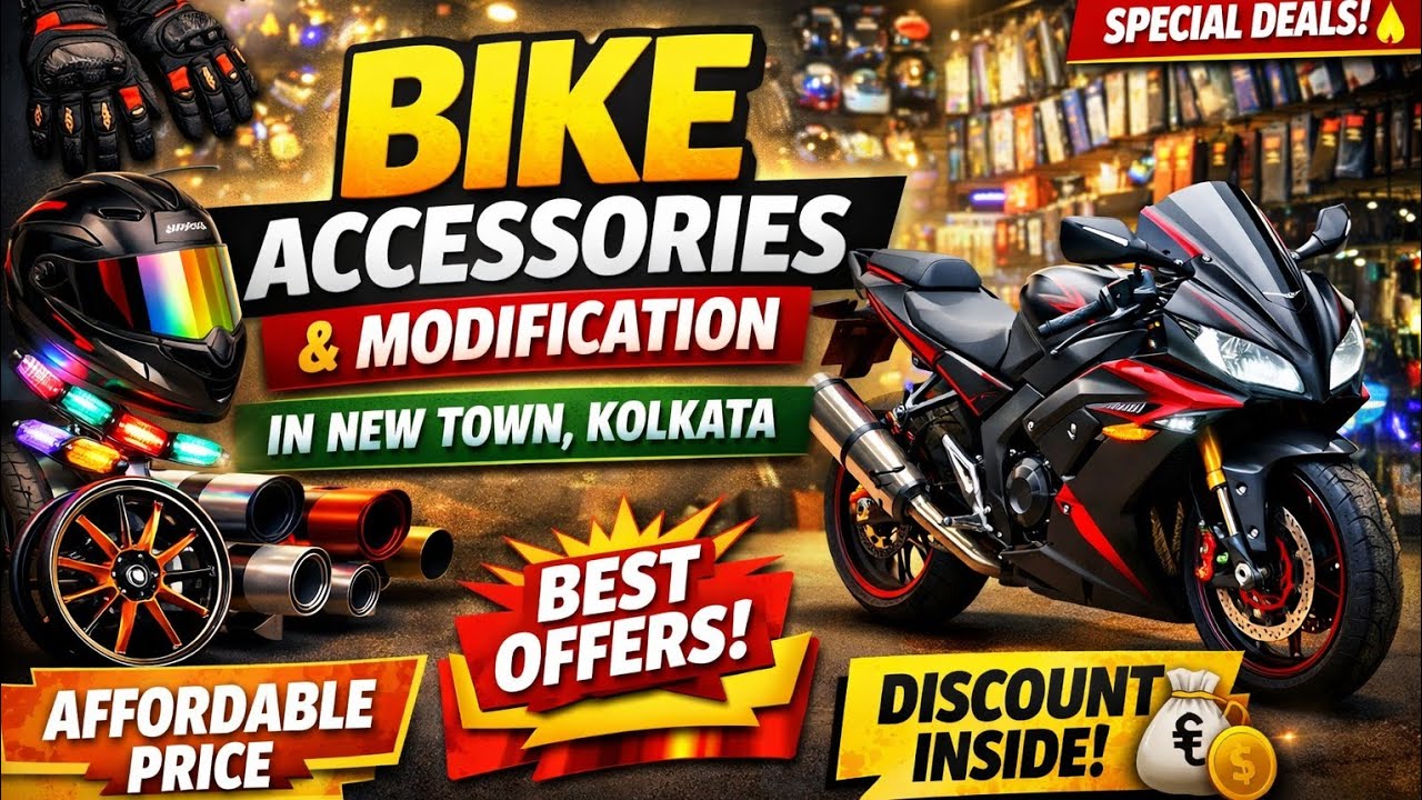 Bike Accessories Shop In New Town Kolkata | Affordable Price Bike Modified Shop | Offer Discount