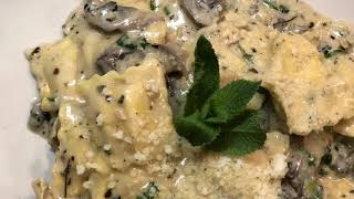 RECETTE Ravioles Aux 3 Fromages 🧀 , Champignons 🍄