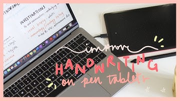 How to improve your handwriting when using a pen tablet for digital note taking on laptop