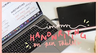 How to improve your handwriting when using a pen tablet for digital note taking on laptop screenshot 5