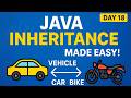 Java Inheritance Explained with Car & Bike Example | Day 18 of 100 Days of Java