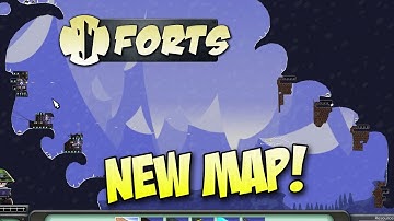 Forts Multiplayer 4v4 Gameplay ► NEW MAP. JAGGED TEETH!