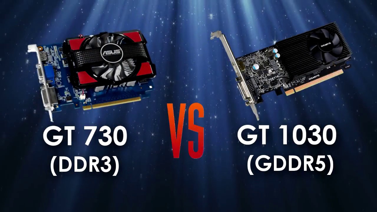 GT 730 4gb DDR3 vs GT 1030 2gb GDDR5 in 5 Games 