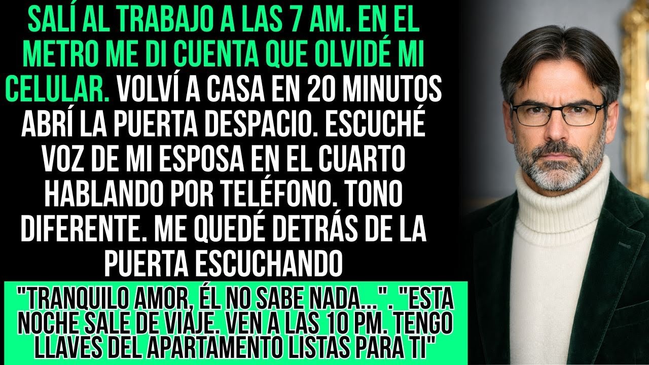 Olvidé Mi Celular En Casa. Volví Y Escuché A Mi Esposa Hablando Por Teléfono: 