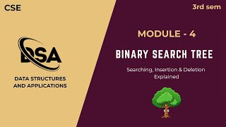Binary Search Tree (BST) | Search, Insert & Delete Explained | DSA | BCS304
