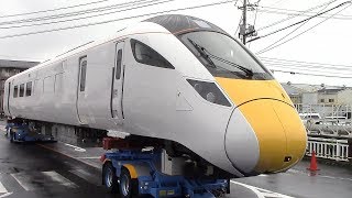 英国向け高速鉄道車両を陸送　山口・下松