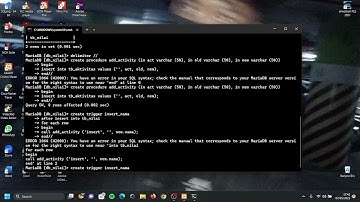 MEMBUAT TRIGGER MENGGUNAKAN MYSQL DI CMD