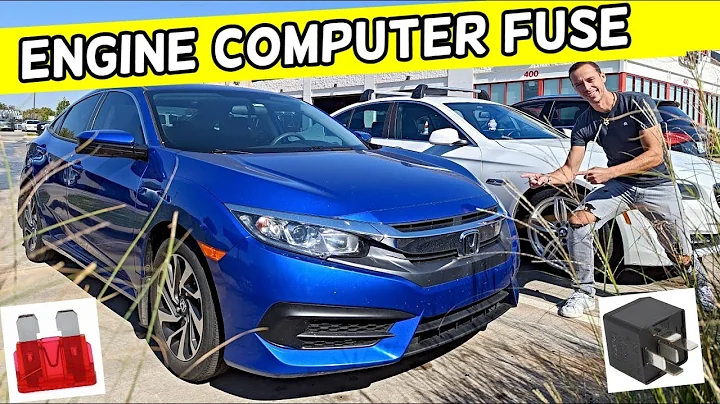 Localizando os Fusíveis do ECU no Honda Civic 2016-2021