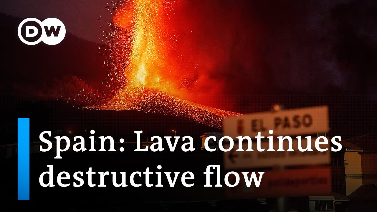 Spanish Volcano continues to Erupt destroying Property in La Palma