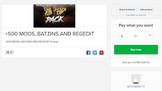 Mon Selfy: mods,.bat,regedit,dns ect..