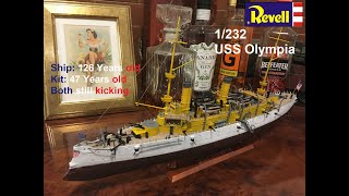 USS Olympia 1/232 Revell: Old but Gold  47 Years old kit out of the box