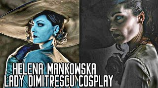 Lady Dimitrescu Cosplay By Helena Mankowska Real Life Face Model Resident Evil 8 Village