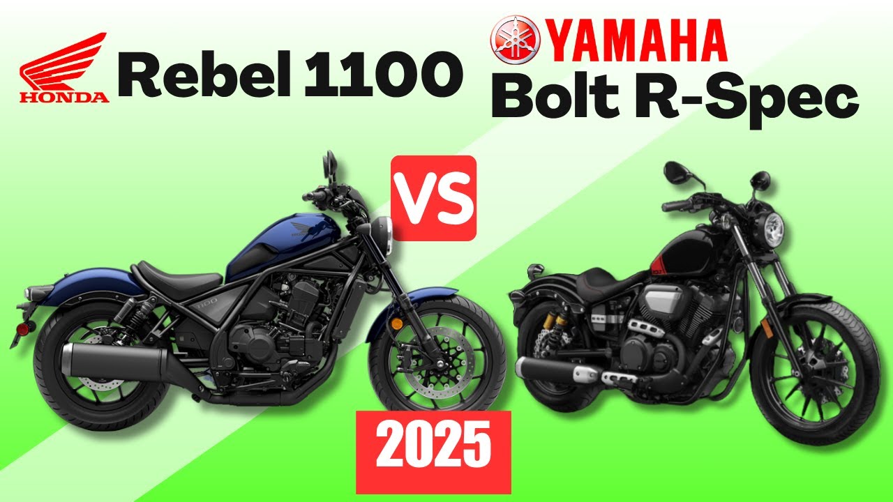 Honda Rebel 1100 vs Yamaha Bolt R-Spec | Side by Side Comparison | Specs & Price | 2025