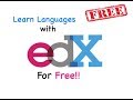 Free language courses with edx language learning 101