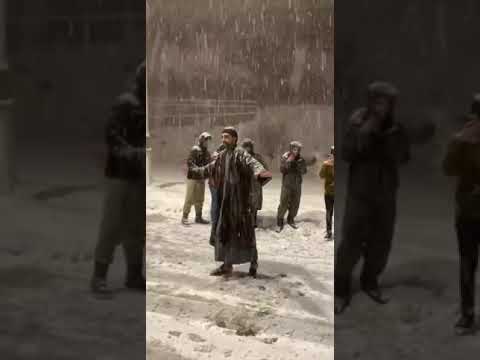 أحتفاليه أهل غربيه بنزول ثلج جوبي الغربيه انبار رمادي