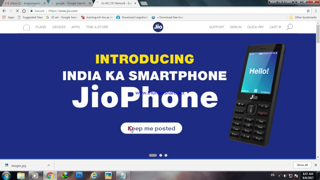 how to order jio 1500rs phone
