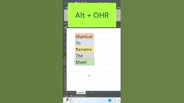 How to Rename the Sheet in Excel | Change the sheet name | Shorts | Excel