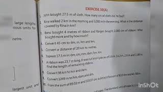 Class 5 Maths Measurements