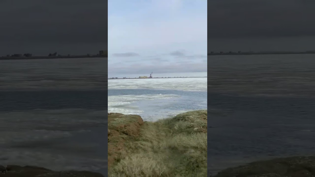 Ice in Prudhoe Bay, Deadhorse, Alaska.