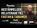 Bestmmelser relaterade till fastan och tarawehbnen  sh abdulwadod