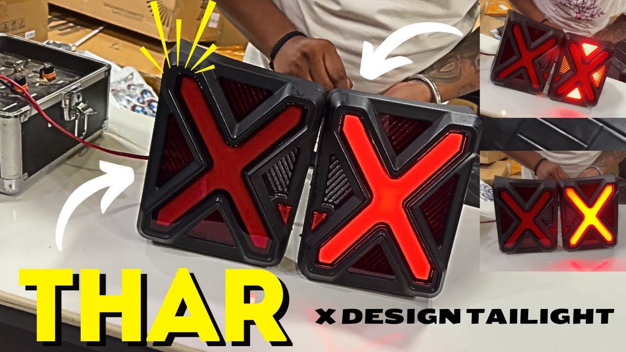 X Design Thunder R New Xdesign Tailamp For Thar😍|Djs Automotive - YouTube