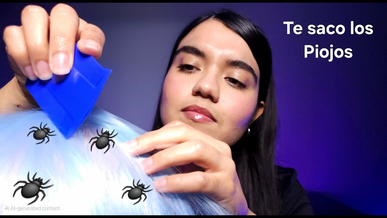 ASMR 🕷️ ENFERMERA DE LA ESCUELA TE SACA LOS PIOJOS Y LIENDRES / ASMR IN SPANISH / LICE CHECK REMOVAL