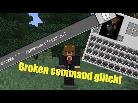 Broken Command Glitch Tutorial Bedrock Edition 1 16 1 Youtube