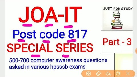 HP JOA IT  special series part 3