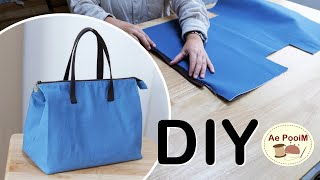 How to make Zipper Tote bag | Canvas Bag