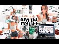 college day in my life (CHILL AT HOME) | online school, productivity talk, filming, emily in paris!