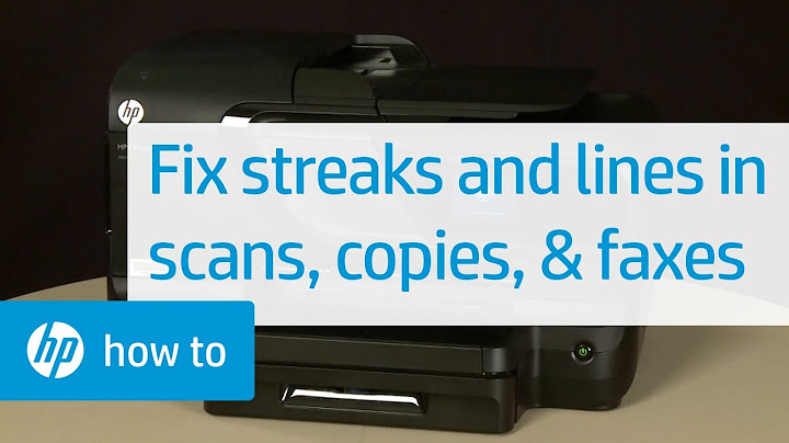Fixing Streaks and Lines in Scans, Copies, and Faxes | HP Officejet | @HPSupport