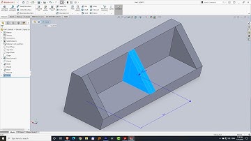 How to create Rib in SolidWorks?