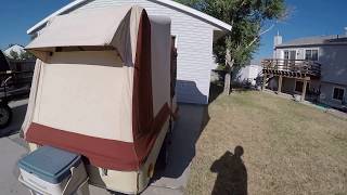 Combi Camp tent trailer initial setup