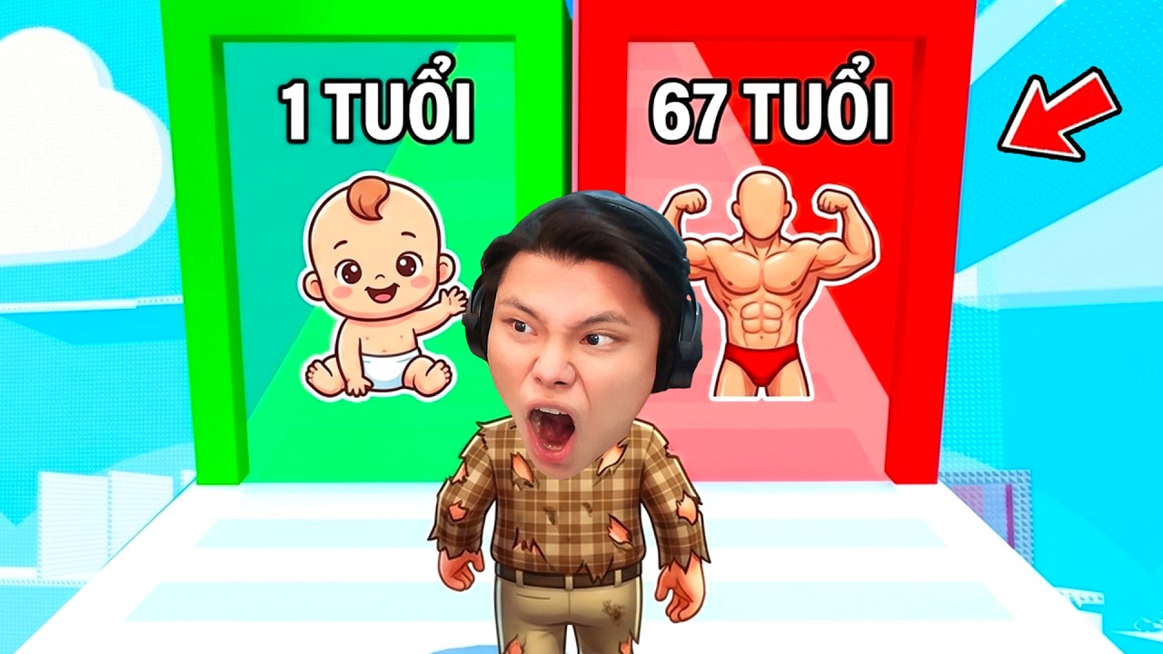 [ROBLOX] JayGray Chọn Già Hay Trẻ Leo Tháp Tuổi Tác🙏👶Thử Thách Obby Would You Rather Age Tower