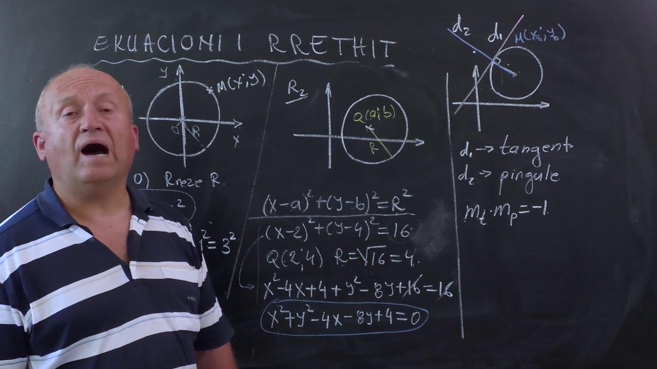 Matematikë - Ekuacioni i rrethit