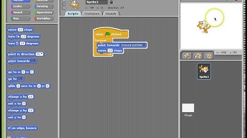 Get the sprite to follow the mouse (Scratch Help Guide)
