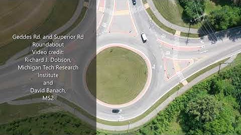 Drone Video of Geddes and Superior Roads Roundabout