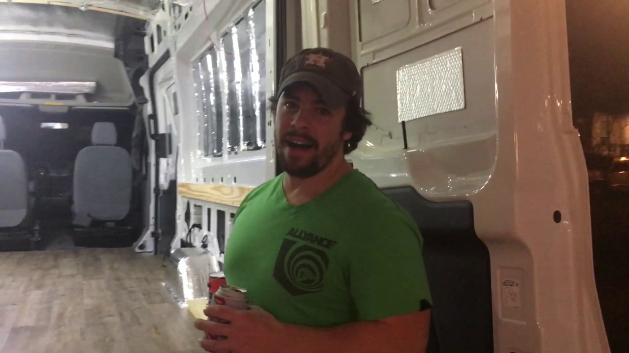 Ford Transit 250 Extended High Roof Campervan Conversion: Vinyl Flooring Install