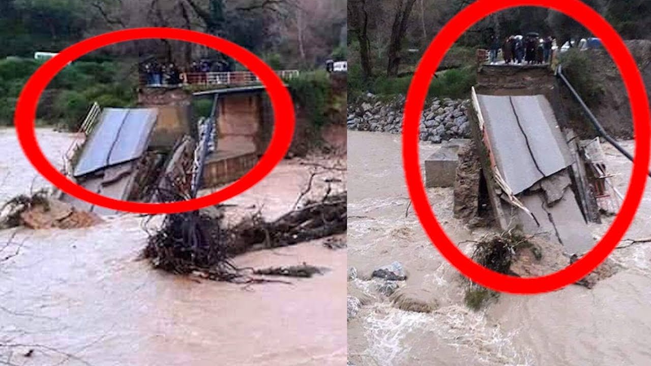 انهيار جسر في ولاية جيجل