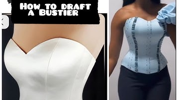 How to draft a perfect Bustier Pattern with Yoke Part 1 @youtube #sewingtutorialforbeginners
